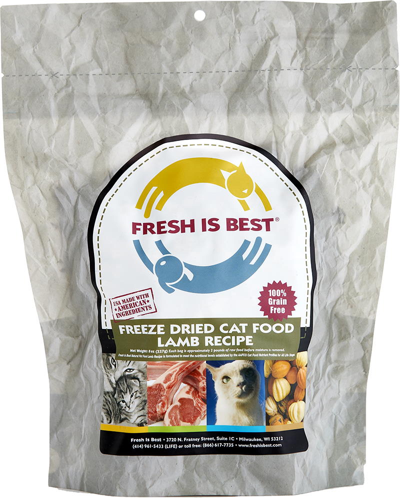 Freeze Dried Lamb Cat Food, 8oz
